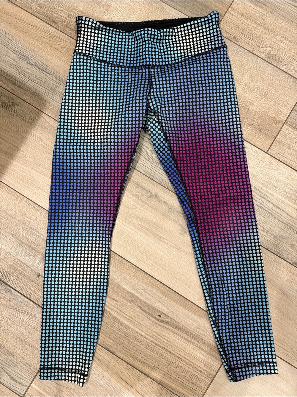 lululemon athletica wunder under Ombre Dot Performance Leggings - Blue & Purple